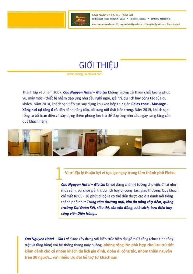 Cao Nguyen Hotel Pleiku Exteriér fotografie
